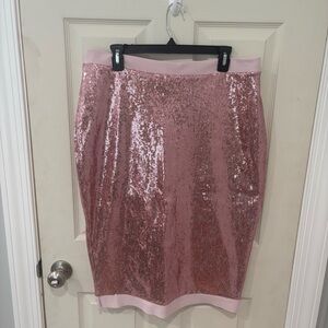 Chiara Boni Pink Sequin Skirt